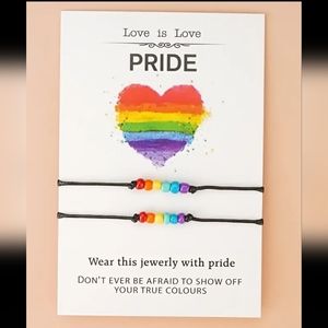 Pride Bracelet Set - Love is Love - Adjustable New Rainbow Beaded Pride Edition